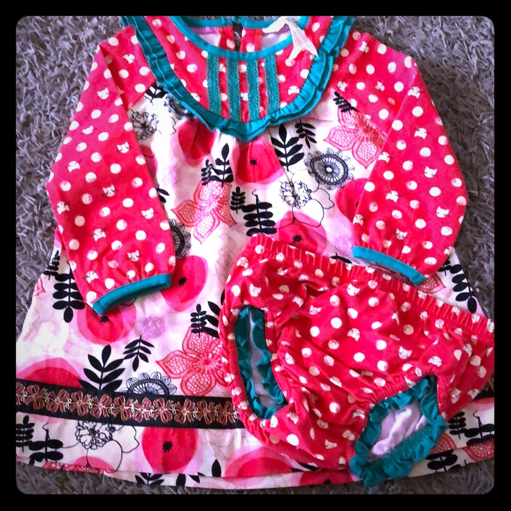 Matilda Jane dress and bloomers